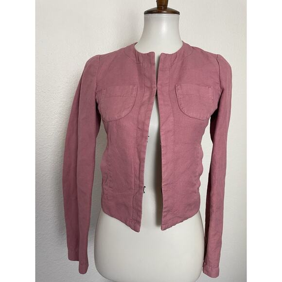 Sisley Jacket Blazer Single Breast Cotton Linen - Picture 1 of 12